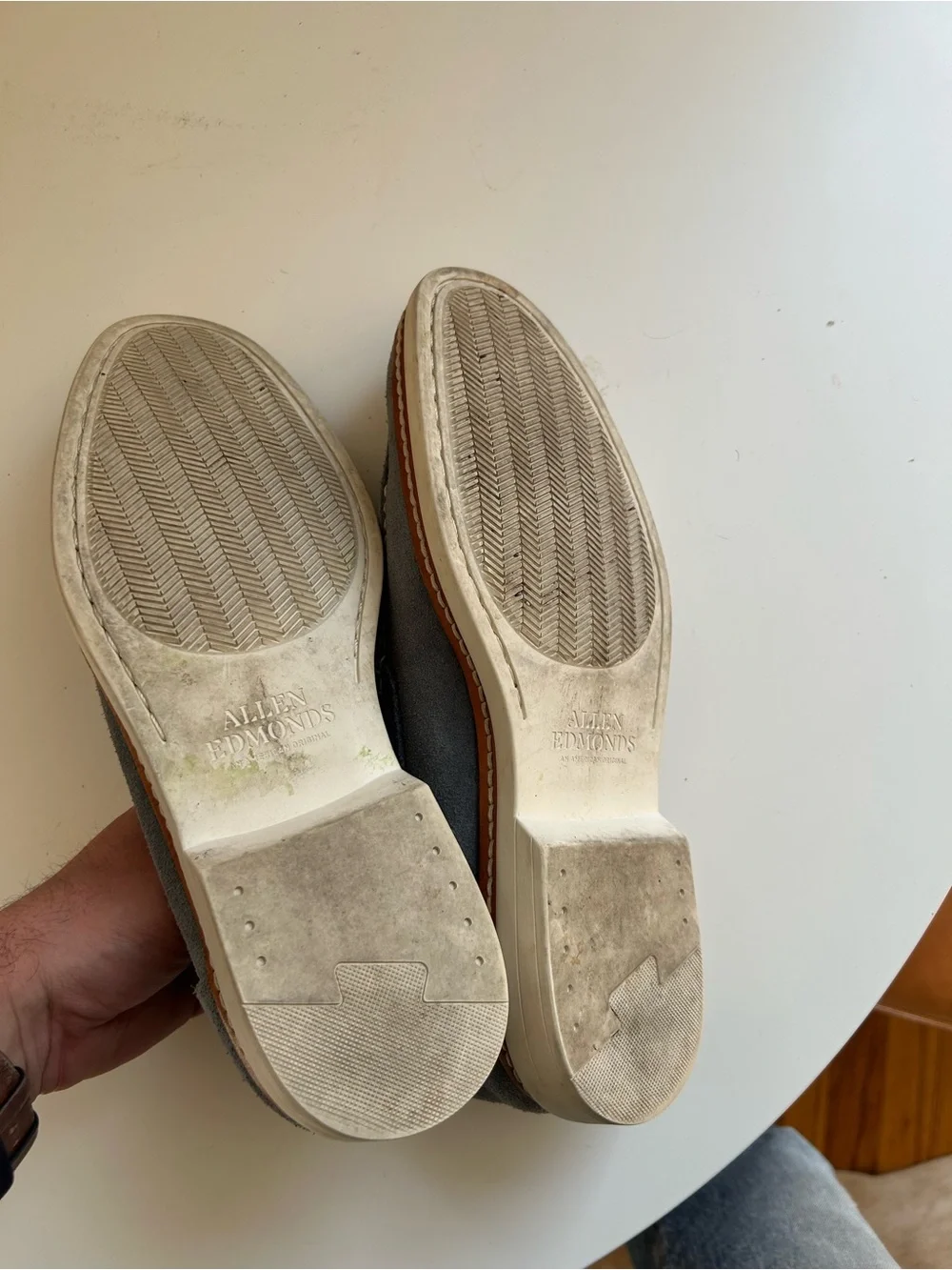 Allen Edmonds Wilder Blue Suede Loafers